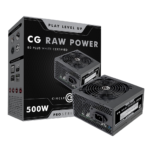 Circle Gaming Raw Power 500W 80+White Power Supply (Black)