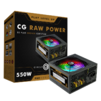Circle Gaming Raw Power 550W 80+Bronze Power Supply (Black)
