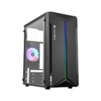 Zebronics Zeb-Zium ATX Mid Tower Acrylic Side Panel Black Gaming Cabinet