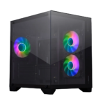 Zebronics Zeb-Mercury Premium Gaming Cabinet with ARGB 3xFan (Black)