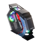 Zebronics Zeb-Valhalla Pro ATX Mid Tower Tempered Glass Gaming Cabinet With RGB LED Fans