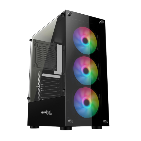 Frontech Xylo Gaming Cabinet with Tampered Glass Side Panel (FT4285)