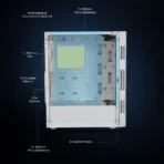 Zebronics Zeb-Slayer ATX Mid Tower Tempered Glass Side Panel Gaming Cabinet With RGB Fans - Image 11