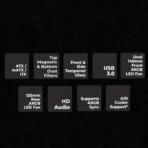 Zebronics Zeb-Draco Mid-Tower Premium Gaming Cabinet - Image 12