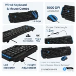 EVM Wired Keyboard & Mouse (EVM-WDKM-414) - Image 2