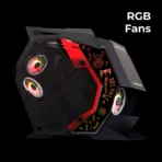 Zebronics Zeb-Valhalla Pro ATX Mid Tower Tempered Glass Gaming Cabinet With RGB LED Fans - Image 2