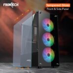 Frontech Xylo Gaming Cabinet with Tampered Glass Side Panel (FT4285) - Image 2