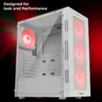 Zebronics Zeb-Slayer ATX Mid Tower Tempered Glass Side Panel Gaming Cabinet With RGB Fans - Image 2