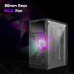 Zebronics Zeb-Zium ATX Mid Tower Acrylic Side Panel Black Gaming Cabinet - Image 3