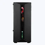 Zebronics Zeb-Troy ATX Mid Tower Front ARGB LED Strip Tempered Glass Side Panel Black Gaming Cabinet With RGB Fan - Image 2