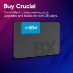 Crucial BX500 1TB 3D NAND SATA 2.5 Inch Internal Solid State Drive (SSD) - Image 7