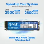 EVM 512GB M.2 NVMe Gen3 2280 Internal Solid State Drive - Image 4
