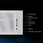 Zebronics Zeb-Slayer ATX Mid Tower Tempered Glass Side Panel Gaming Cabinet With RGB Fans - Image 4