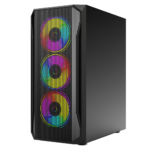 Circle Gaming Elegantor X1 ARGB PC Case (Black) - Image 2