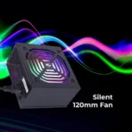 Zebronics Zeb-ZS500 500W Non Modular Power Supply Unit With Silent 120mm RGB Fan - Image 2