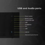 Zebronics Zeb-Draco Mid-Tower Premium Gaming Cabinet - Image 5