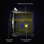 Zebronics Zeb-Venus Evo Gaming Chassis with Cube Shape - Image 6