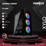 Frontech Xylo Gaming Cabinet with Tampered Glass Side Panel (FT4285) - Image 6