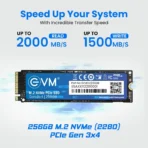 EVM 256GB M.2 NVMe Gen3 2280 Internal Solid State Drive - Image 7