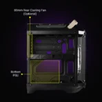 Zebronics Zeb-Venus Evo Gaming Chassis with Cube Shape - Image 7