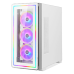 Circle Gaming Infernova ZX ARGB (E-ATX) Mid Tower Cabinet (White) - Image 3