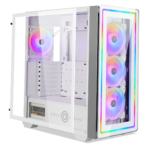 Circle Gaming Infernova ZX ARGB (E-ATX) Mid Tower Cabinet (White) - Image 4
