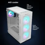 Zebronics Zeb-Slayer ATX Mid Tower Tempered Glass Side Panel Gaming Cabinet With RGB Fans - Image 9