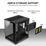 Ant Esports Z2 Mid-Tower Gaming Cabinet – Black - Image 13