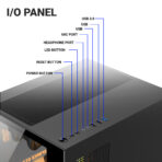 Ant Esports Z2 Mid-Tower Gaming Cabinet – Black - Image 15