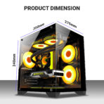 Ant Esports Z2 Mid-Tower Gaming Cabinet – Black - Image 17