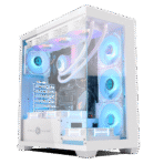 Circle Gaming Defender ZX1 ARGB PC Case (White)
