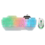 Zebronics Zeb-Optimus Gaming Keyboard & Mouse Wired Combo (White)