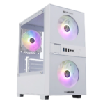 Zebronics Zeb-Leon Pro Premium Gaming Cabinet (White)