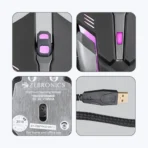 Zebronics Zeb-Transformer Gaming Keyboard & Mouse Wired Combo (Black) - Image 4