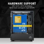 Ant Esports Elite 1200 Gaming Cabinet – Black - Image 4