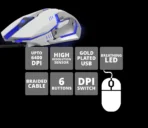 Zebronics Zeb-Transformer Gaming Keyboard & Mouse Wired Combo (White) - Image 4