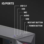 Ant Esports Elite 1200 Gaming Cabinet – Black - Image 5