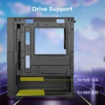 Zebronics Zeb-Leon Pro Premium Gaming Cabinet (Black) - Image 5