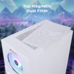 Zebronics Zeb-Leon Pro Premium Gaming Cabinet (White) - Image 4