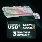 Zebronics Zeb-Transformer Gaming Keyboard & Mouse Wired Combo (White) - Image 2