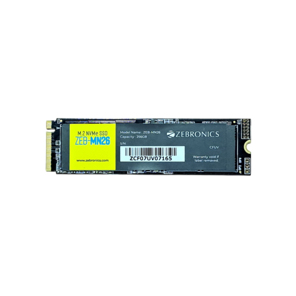 Zebronics Zeb-MN26 256GB M.2 NVMe 2280 PCIe Gen 3 SSD