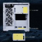 Zebronics Zeb-Mercury Premium Gaming Cabinet with ARGB 3xFan (White) - Image 6