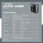 Ant Esports Elite 1200 Gaming Cabinet – Black - Image 6