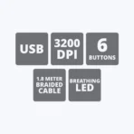 Zebronics Zeb-Transformer Gaming Keyboard & Mouse Wired Combo (Black) - Image 7