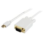 Mini Displayport to VGA Cable 1.8 MTR (White) - Image 2