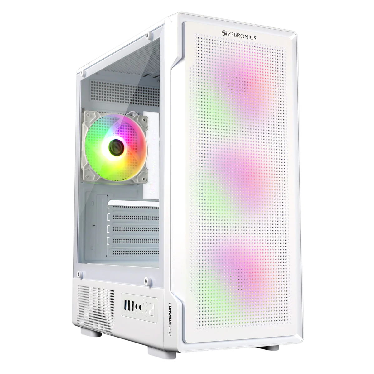 1-Photoroom (2) Zebronics Zeb-Stealth Premium Gaming Cabinet (White) - Image 1