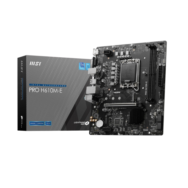 MSI Pro H610M-E DDR5 Motherboard (LGA1700)