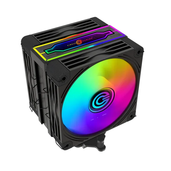 Circle Gaming CG 4P Duo ARGB CPU Air Cooler For CPU Black (Intel/AMD)