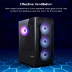 Zebronics Zeb-Apex Edge Premium Gaming Cabinet (Black) - Image 2