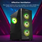 Zebronics Zeb-Apex Premium Gaming Cabinet (Black) - Image 2